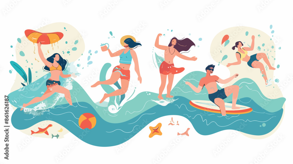 Summer Relax Landing Page Template Four . People Enjoy Summer Relax Landing Page Template Four . People Enjoy
