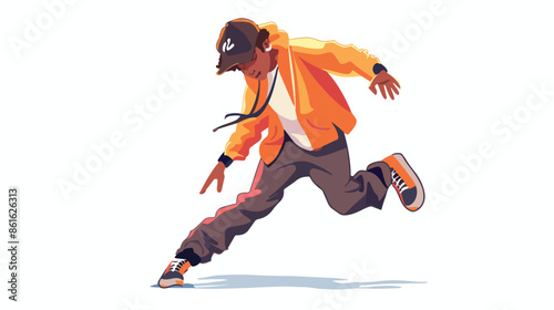 Street Dancer Boy Character Perform Impressive Moves