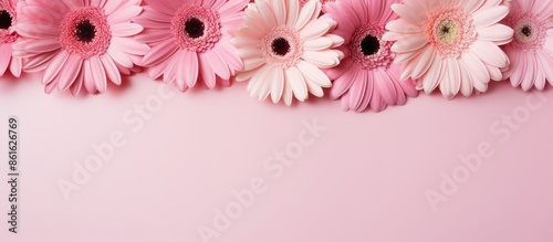 Pink gerbera daisies in a c...