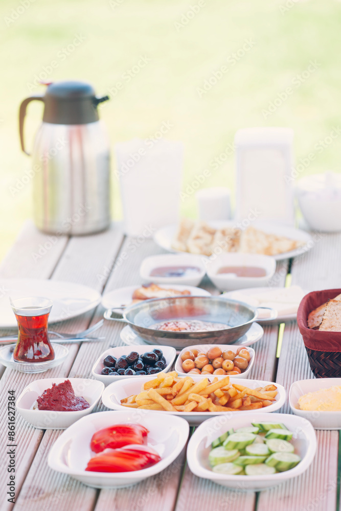 Traditional Turkish Breakfast Spread Traditional Turkish Breakfast Spread