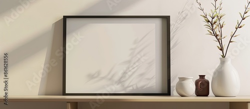 A picture frame with copy s...