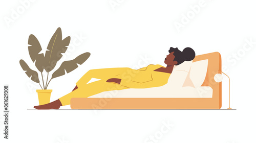 Regular Sleep Landing Page Template. Night Rest and 