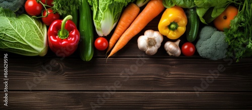 Assorted fresh vegetables o...