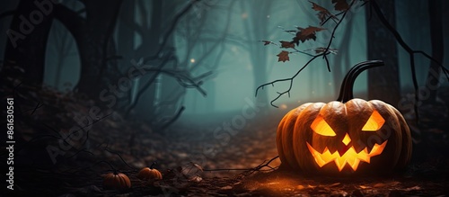 Horror background with a pu...