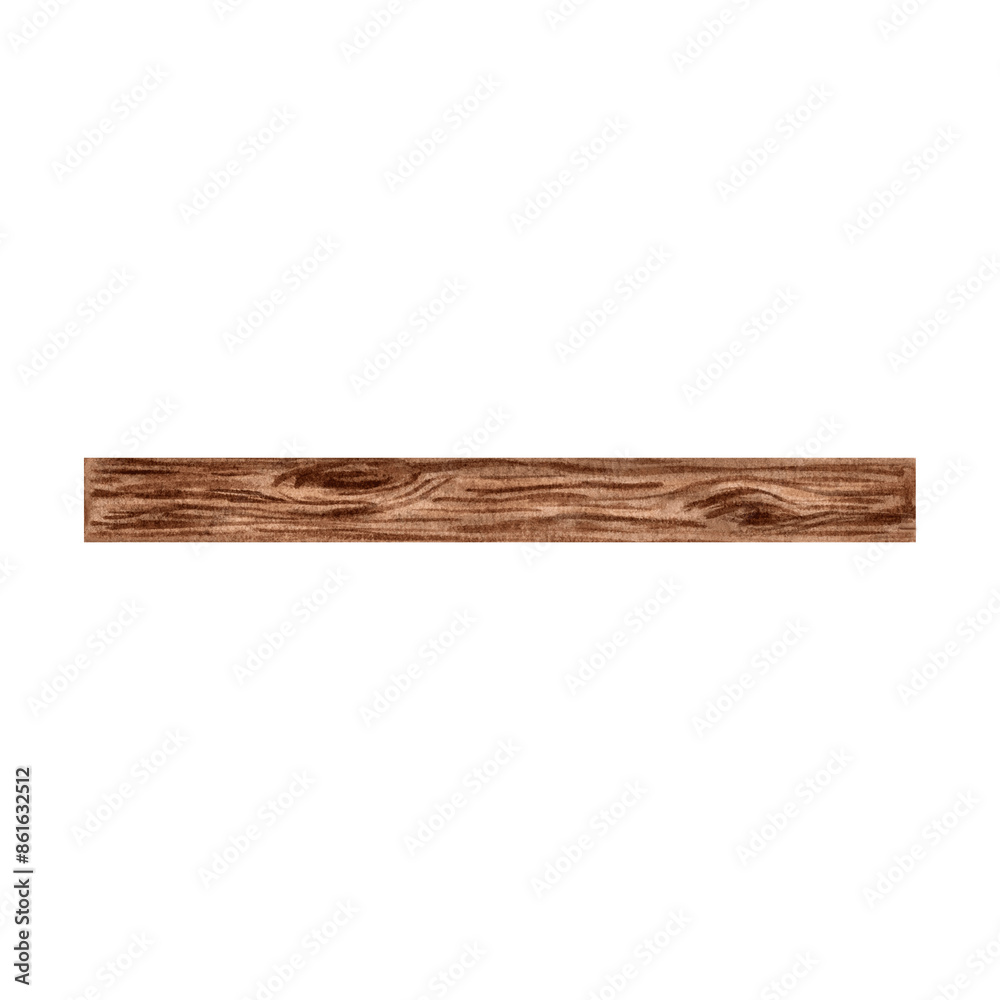 Bookshelf wooden Plank hanging for wall. Hand drawn watercolor illustration isolated. Cozy home desk, librarys interior. Furniture for books and stationery. Clip art for sticker, bookstore, website. Bookshelf wooden Plank hanging for wall. Hand drawn watercolor illustration isolated. Cozy home desk, librarys interior. Furniture for books and stationery. Clip art for sticker, bookstore, website.