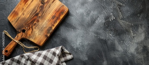 Wooden cutting board and a ...