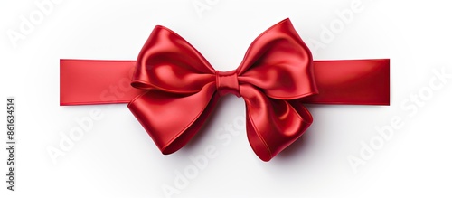 A bow featured against a pl...