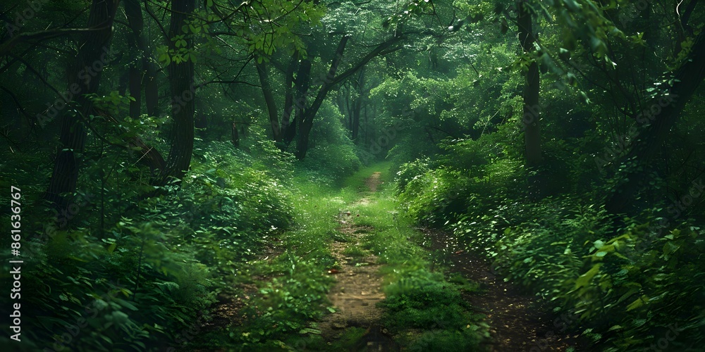 Fototapeta premium Forests in Ile de France, France. Concept Nature, Travel, Photography, Forests, Ile de France