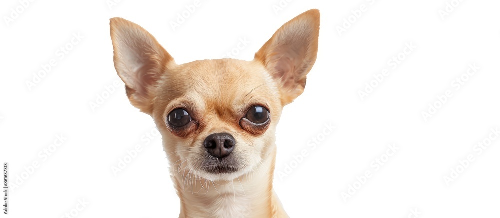 High quality photo featuring a mini beige chihuahua dog with copy space image. High quality photo featuring a mini beige chihuahua dog with copy space image.