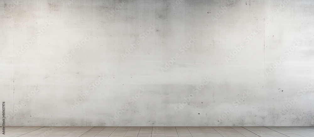 Concrete wall with a white blank surface, perfect for a copy space image.
