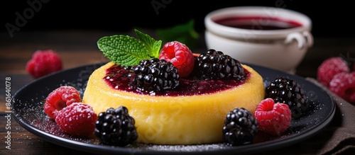 Delicious semolina pudding ...