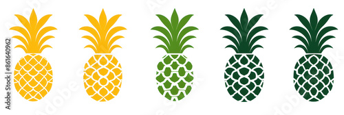 Five Pineapples in a Row, Illustration