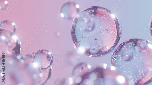 Pink water drops 