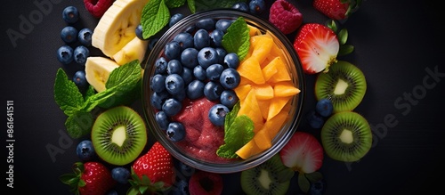 Blending fruits for a smoot...