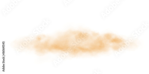 Yellow fog or smoke. Yellow smog clouds on floor. Cigarette smoke. Morning fog over land or water surface. Magic haze. Cloud, smoke, fog. PNG.