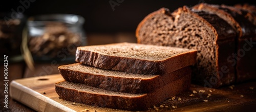 Close-up of sliced homemade...