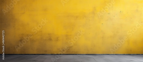 Textured yellow concrete ba...