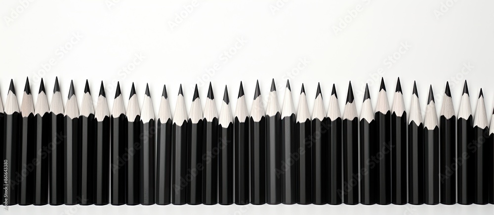 Black and white art therapy color pencils with a blank space for an image. with copy space image. Place for adding text or design Black and white art therapy color pencils with a blank space for an image. with copy space image. Place for adding text or design