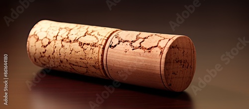 A wine cork is a small, cyl...