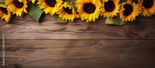 Sunflowers as decoration on...