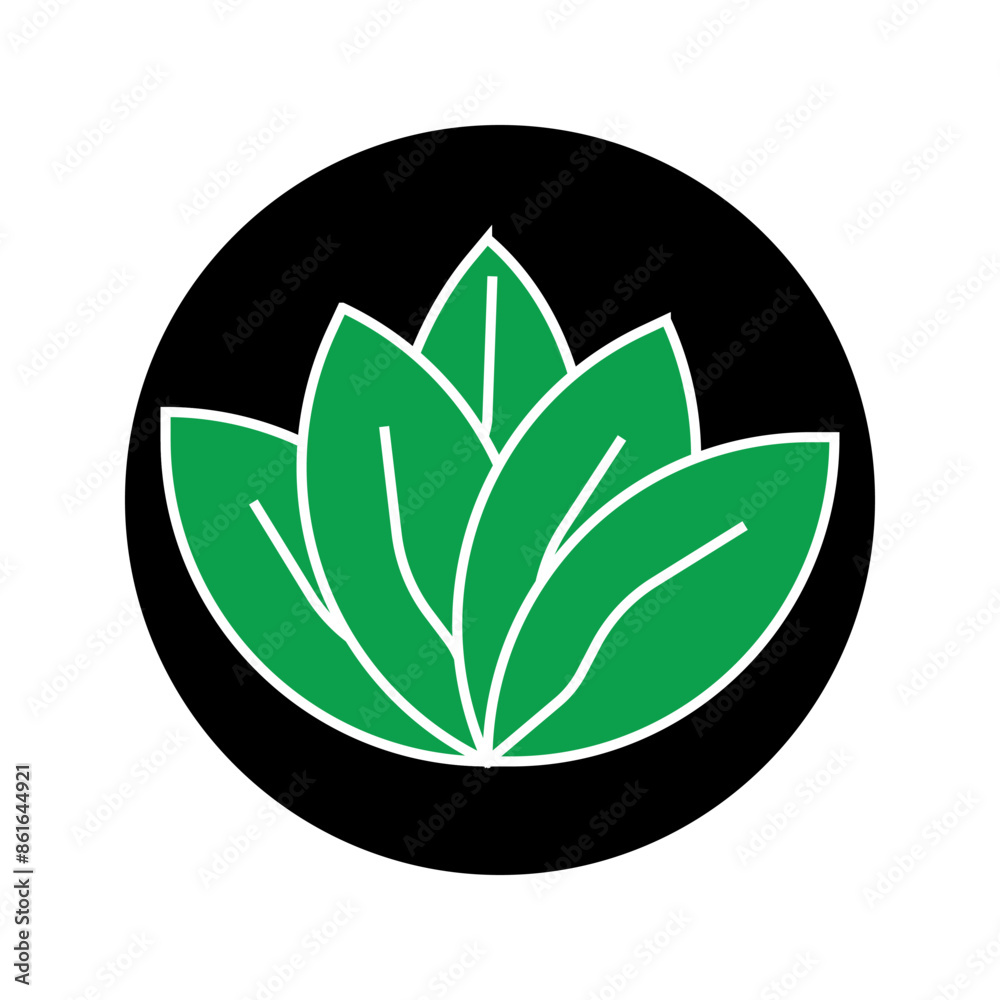 Flat leaf icon isolated on white background. Element design for natural bio label. EPS 10 vector illustration. Flat leaf icon isolated on white background. Element design for natural bio label. EPS 10 vector illustration.