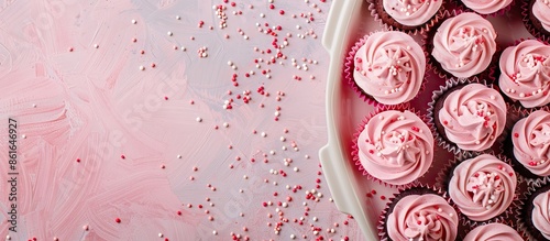 cupcakes in a baking dish t...