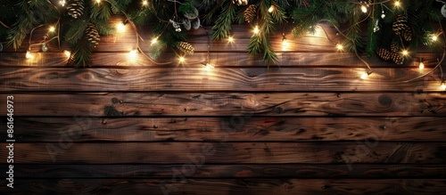 Wooden board with Christmas...