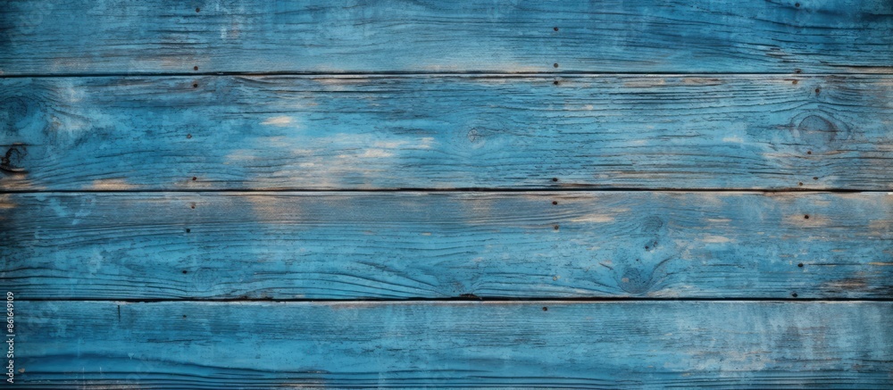 Old, weathered blue wood plank with a simple flaking texture on its surface, perfect as a copy space image. Old, weathered blue wood plank with a simple flaking texture on its surface, perfect as a copy space image.