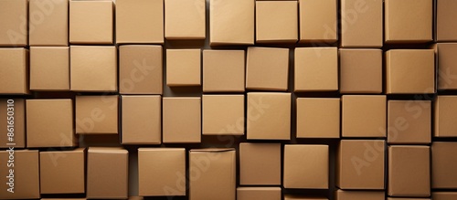 Brown craft cardboard boxes...
