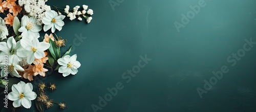 Flat lay composition featur...