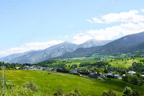 Mountain scenery in La Cabanasse, Occitania, France.