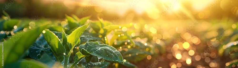 Obraz premium Smart Agricultural Irrigation Systems Conserving Water Efficiently for Sustainable Farming