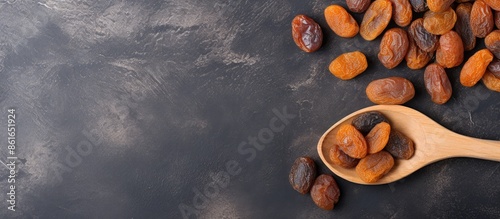 Wooden spoon filled with de...