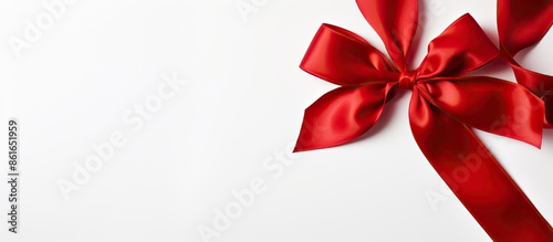 Top-down view of a red sati...