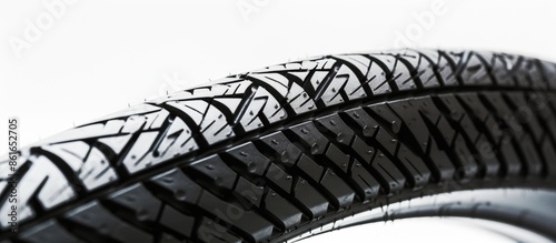 Close-up of tire tread on a...