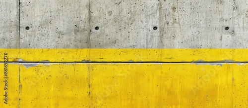 Concrete background in yell...