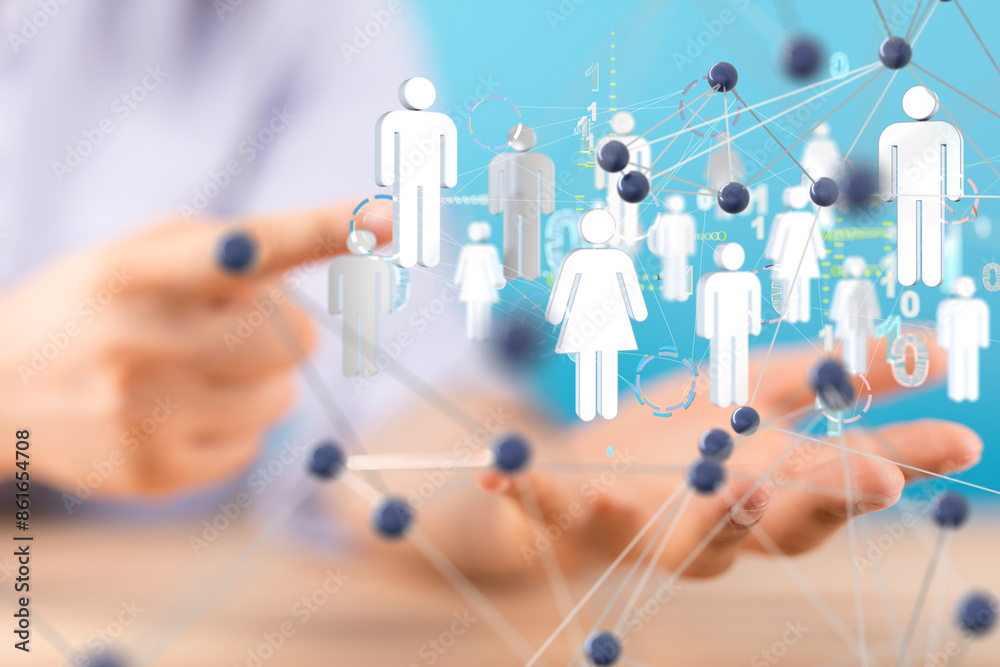 Global network. Blockchain. 3D illustration. Neural networks and artificial intelligence. Abstract Global network. Blockchain. 3D illustration. Neural networks and artificial intelligence. Abstract