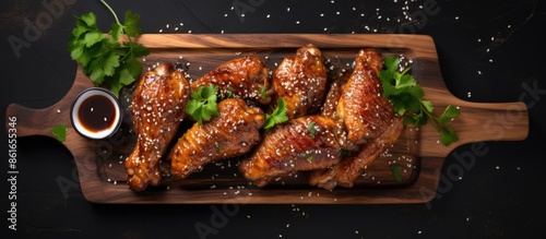 Top view of delicious barbe...