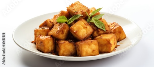 Indonesian fried tofu dish ...