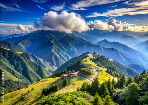 Landscape of Hehuan Mountain in Nantou, Taiwan photo