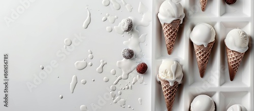 Ice cream mold displayed on...