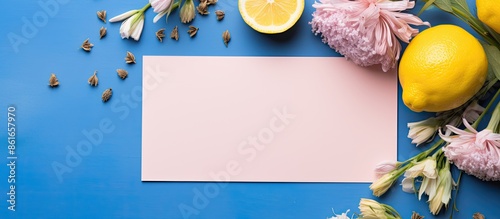 Top view of a mockup featur...