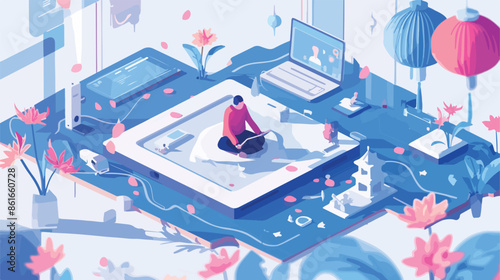 Feng shui consultant rearranges space for positive 