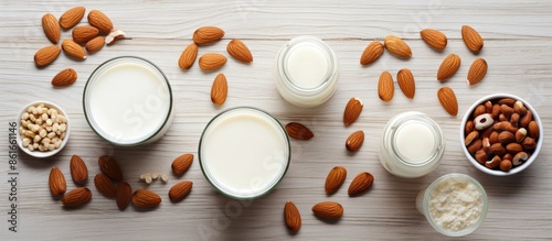 Assorted plant-based milk o...