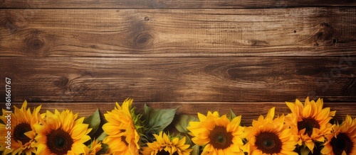 Sunflowers as decoration on...