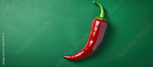 Top view of a fresh red hot...