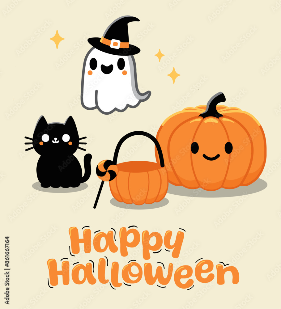 Halloween happy elements Halloween happy elements