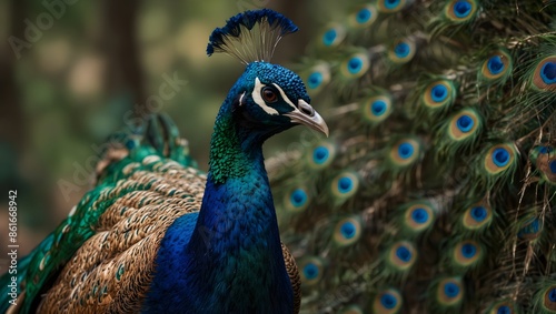 A short story centered around a character who finds inspiration in the resilience and beauty of a peacock amidst adversity ai_generated