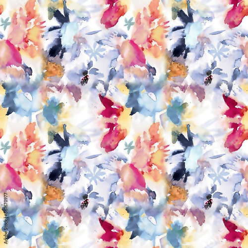 Seamless Print Shibori pattern and tie-dye allover textile Shibori allovers pattern design