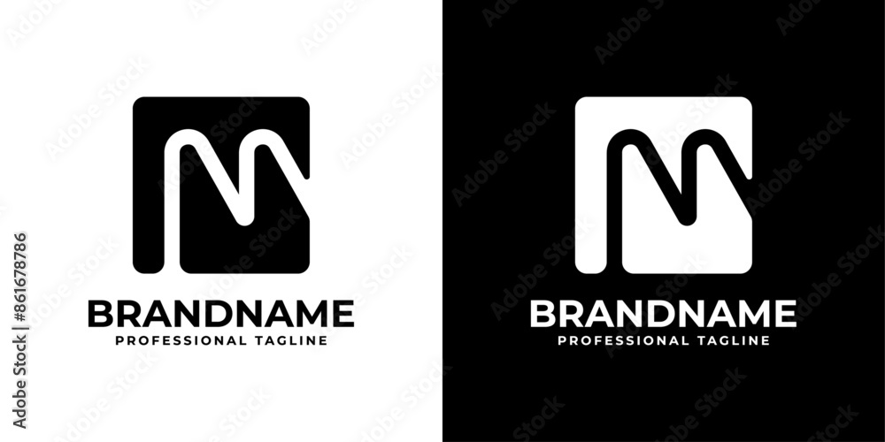 Modern Letter M Logo Set, suitable for any business with M initial